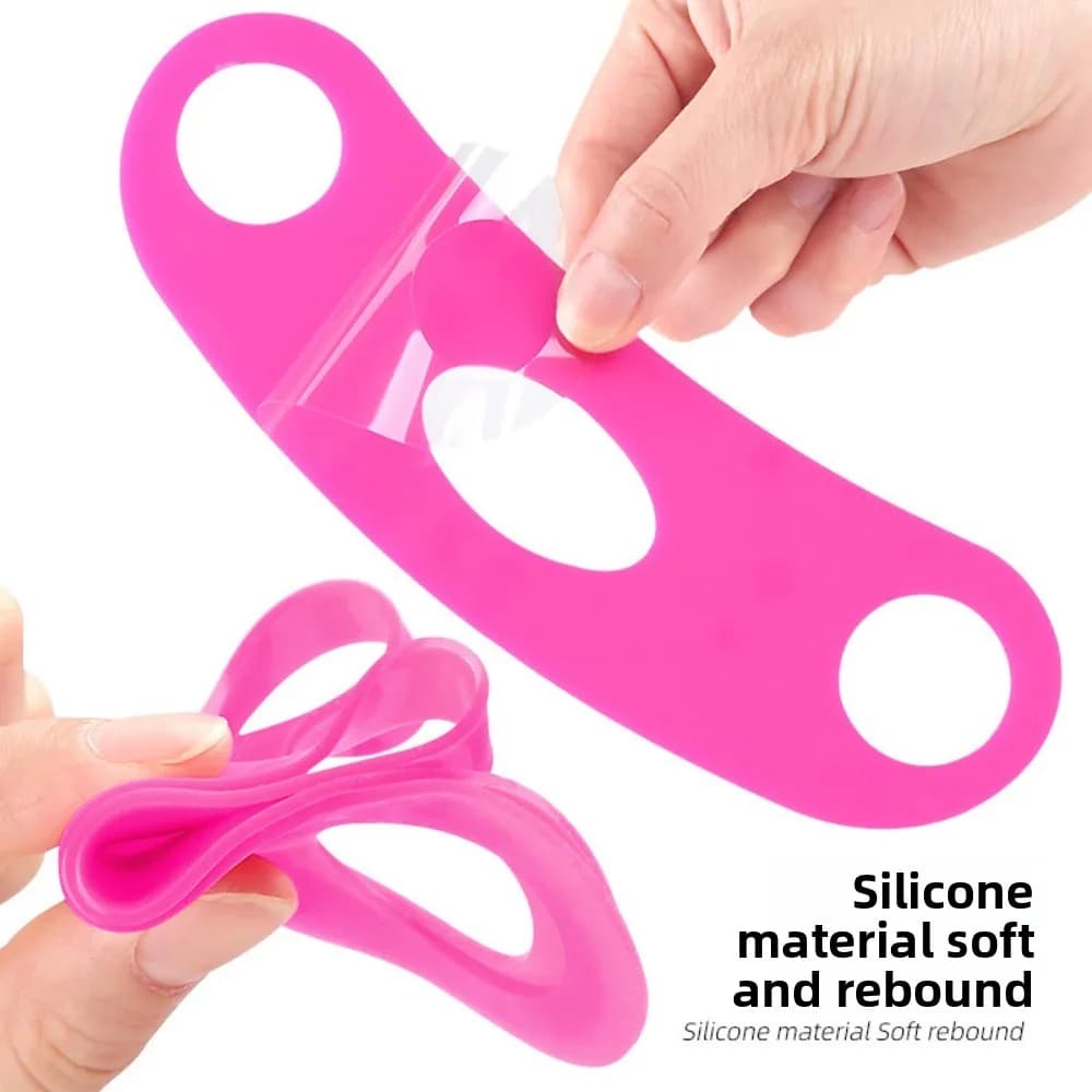 Cinturino in silicone per il viso, maschera antirughe, lifting ovale, maschera modellante, elastico per snellire il viso e il collo
