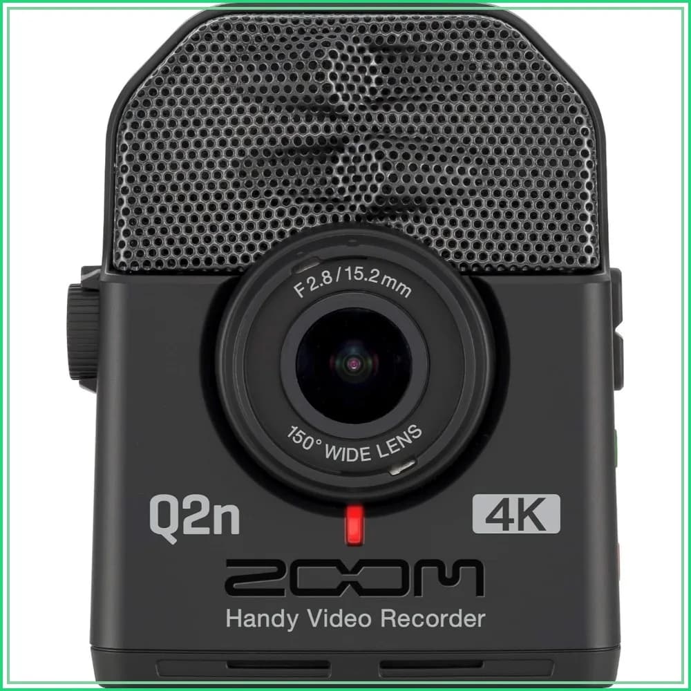 4K Video Recorder for Music & Streaming with Stereo Mics, Webcam Mode, Wide-Angle Lens