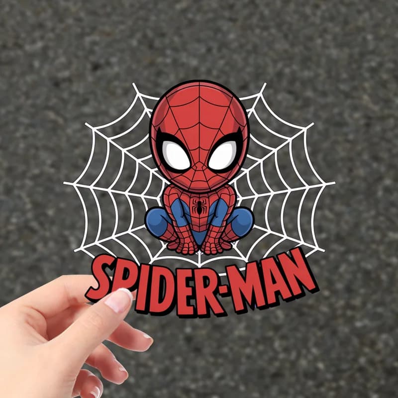 Superhero Spider Man Car Sticker Creative DIY Decal Waterproof Sunscreen For Automobile Door Panel Travel Luggage Decoration