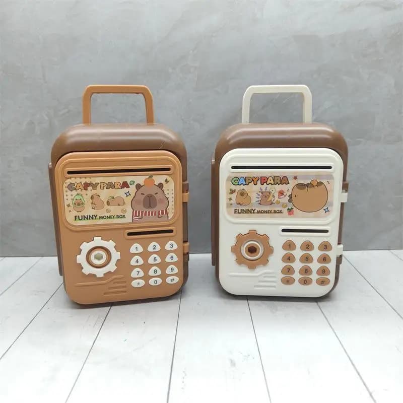 Money Box With Fingerprint Piggy Bank Electronic ATM Savings Box For Coins Cash Safe Large Coin Bank Password Lock For Children