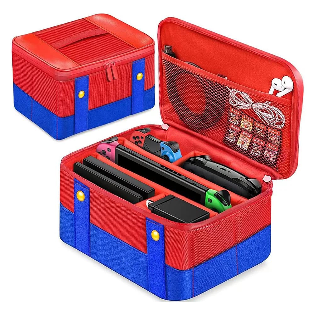 Custodia Protettiva Grande Anti-Graffio Portatile per Schede di Gioco per Console Nintendo Switch/OLED e Controller Pro