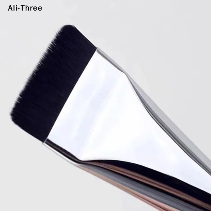 Pennello per fondotinta ultra sottile, leggero e sottile, pennello piatto per contorno viso, pennello per fondotinta in crema, pennelli per trucco