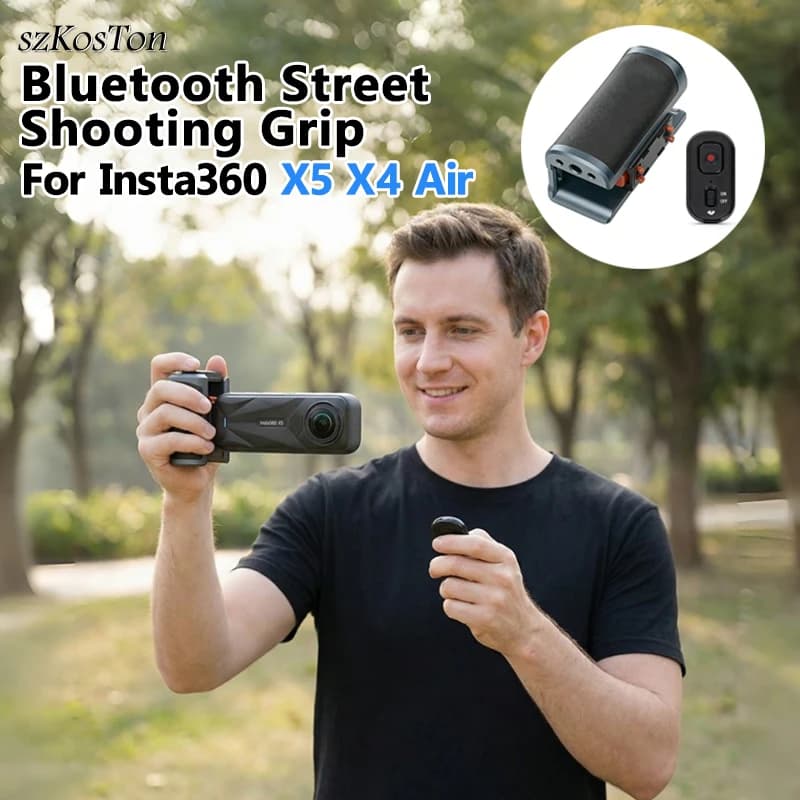 Impugnatura per fotografia aerea Insta360 X5 X4 Air con pulsante di scatto per accessori fotocamera d'azione Insta360 X5 X4 Air