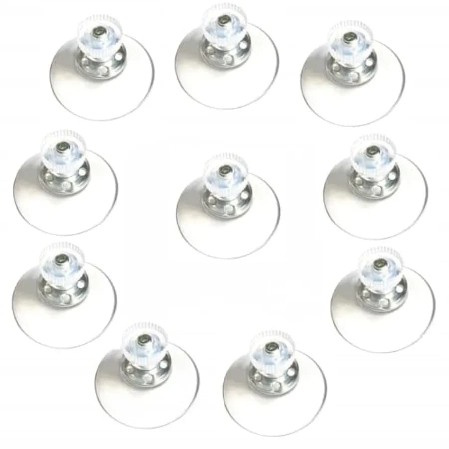 10 pz Ventose in Vetro Ventose 41mm Ventose in Plastica PVC Trasparente Senza Ganci Supporto di Aspirazione Adesivo Extra Forte