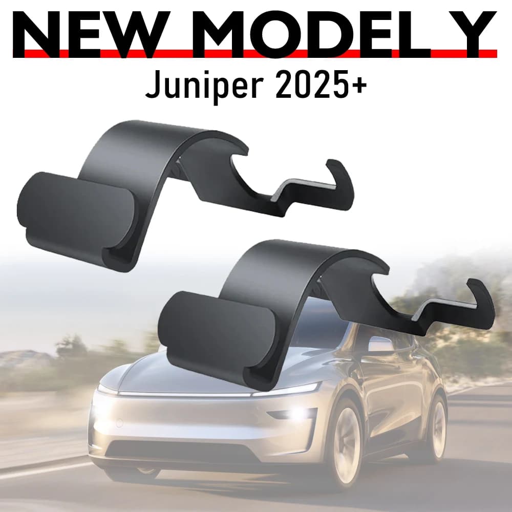 Car Seat Hooks for Tesla Model Y Juniper Launch Refresh Accessories Pack of 2 bag holders with back seat headrest