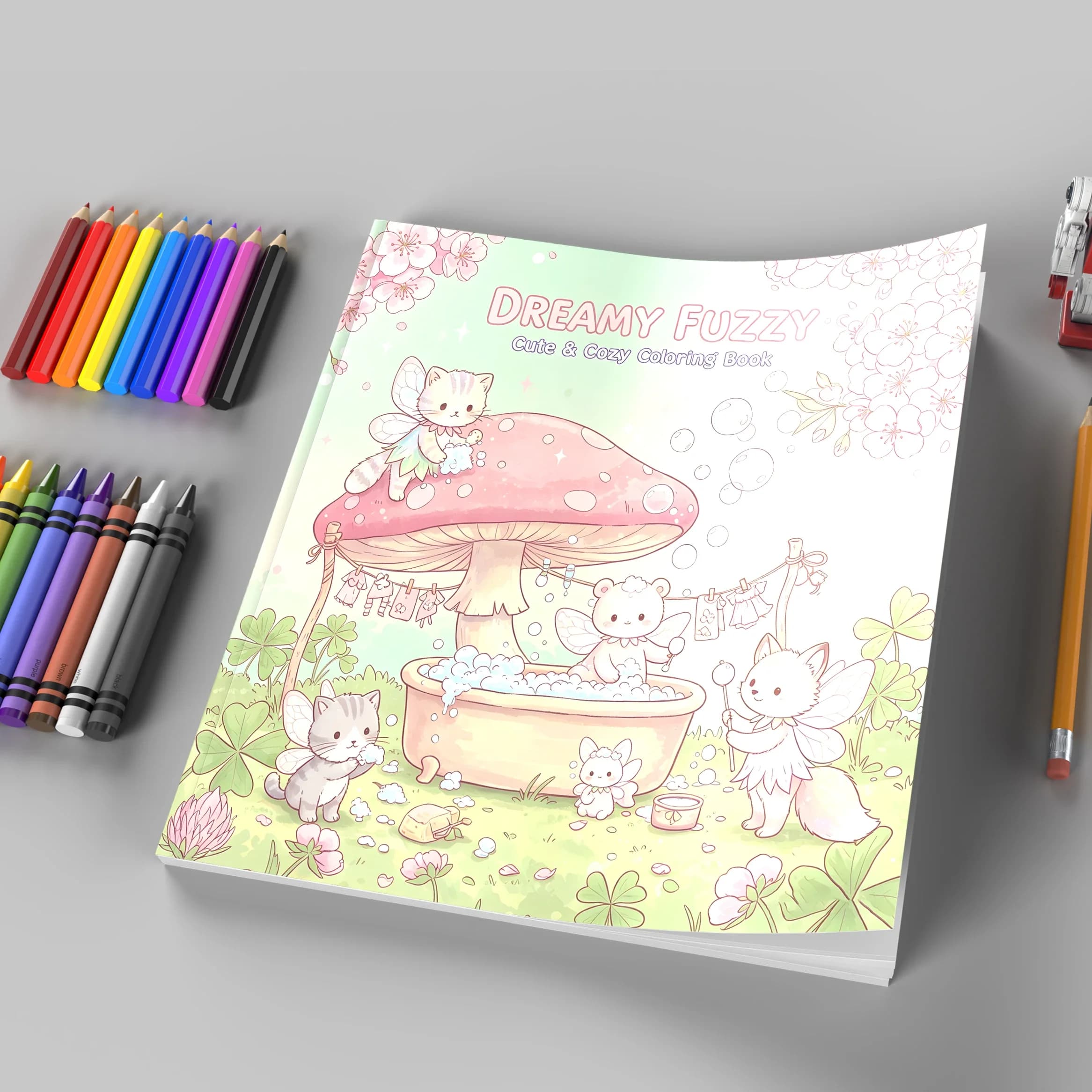 Dreamy Fuzzy Bold-Easy Patterns Coloring Book for Adult Cute Drawing Book Perfect Gift for Birthday Back to School Art Supplies