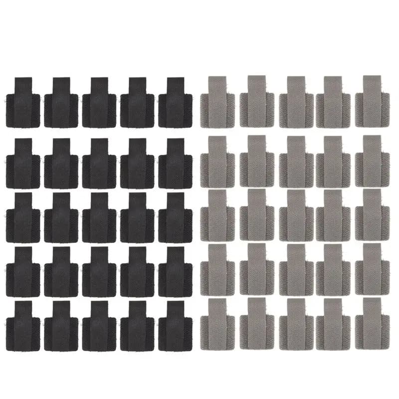 Reusable Cable Ties-50 Pack Heavy-Duty Self-Adhesive Hook & Loop Tape, Multi-Purpose Cord Organizer For Home, Office-B51B