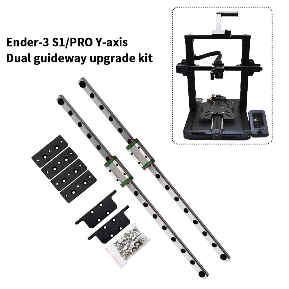 Upgrade Dual Y-axis Rail kit per Ender-3 S1/Ender 3 S1 Pro 315mm MGN9H Kit guida lineare Ender 3 Ender 3 V2 accessorio per stampante 3D