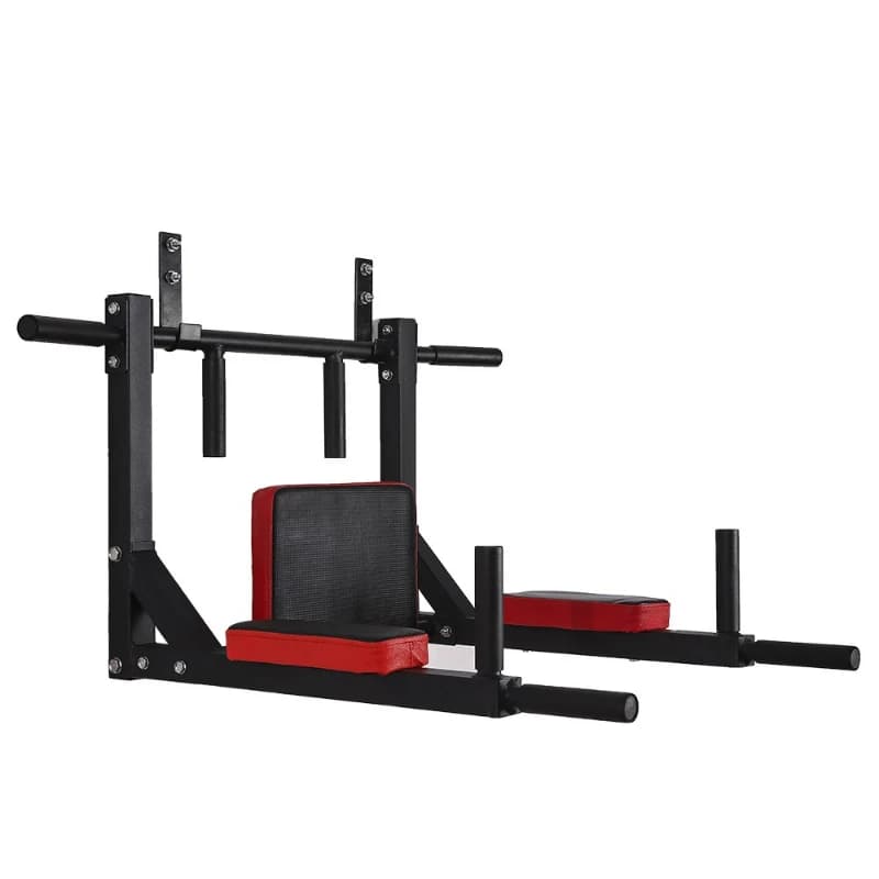 Multifunctional horizontal wall bar with reduced packaging, ideal for flexion training and arms extensions.