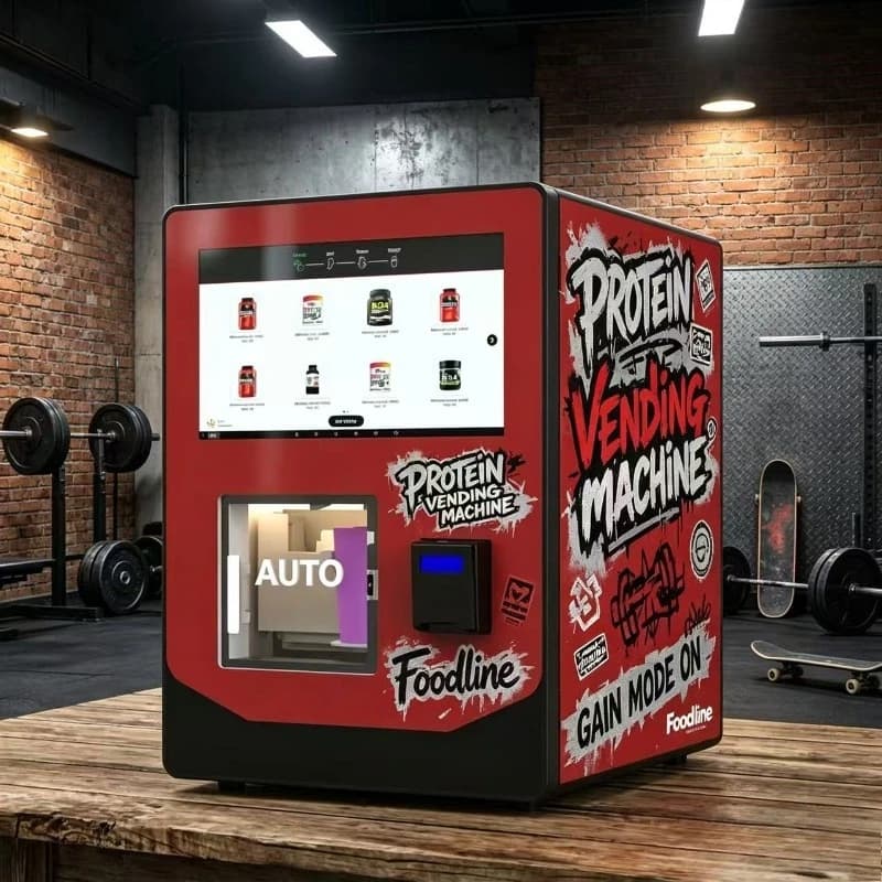 Fitness Protein Drink Vending Machine Automatic Protein Powder Shake Self‑Service Vending Device Support Cashless Payment