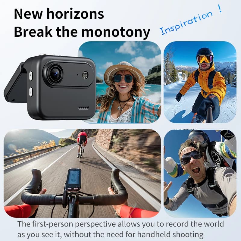 Action Camera HD 4K with video anti-vibration First-person view Sports camera waterproof wide-angle 140 for bike helmet