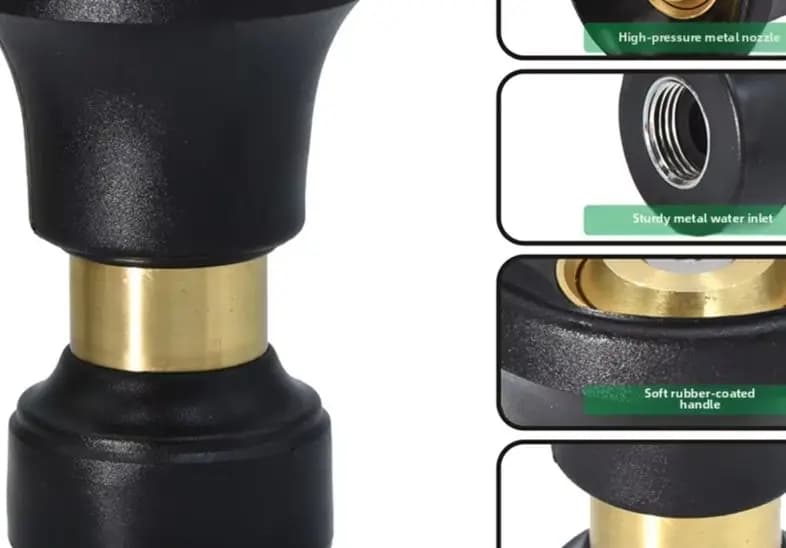 Gli ugelli per tubi da giardino ad alta pressione sono adatti per l'irrigazione del prato, l'irrigazione e il lavaggio auto ad alta pressione.