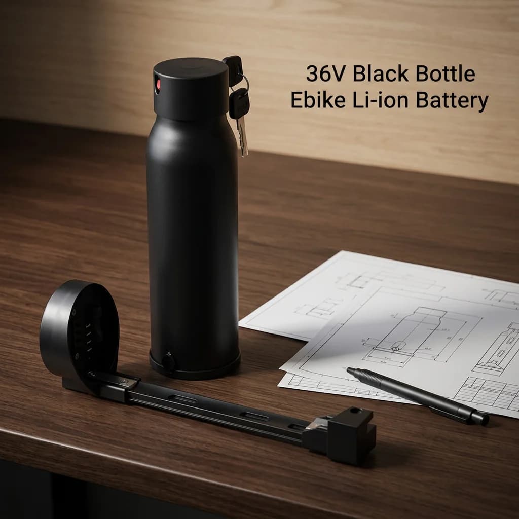 Small Bottle Kettle Ebike Battery 36V 7.8Ah 8Ah 10Ah Li-ion Battery Pack for Samebike SM-C01 Tech ZT-12 Leaf Electric Bike