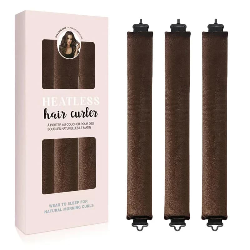 3 piece non-heating hair curling iron hair band for lazy people U-shaped hairstyle tools for large wave soft material suitable for sleep