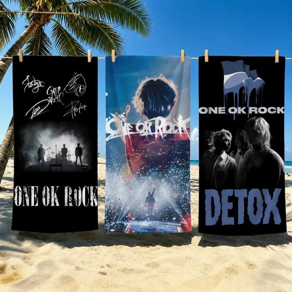 Band ONE OK ROCK Towel Towel Soft Pool Gift For Travel Gym Shower Cool Camping Quick Dry Sports Large Beach Towel