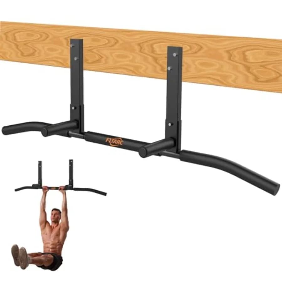 Fitarc Traction Bar Mur or Ceiling, Mounting on Trays, Steel Structure Resistant, Home Gym Equipment, Patented