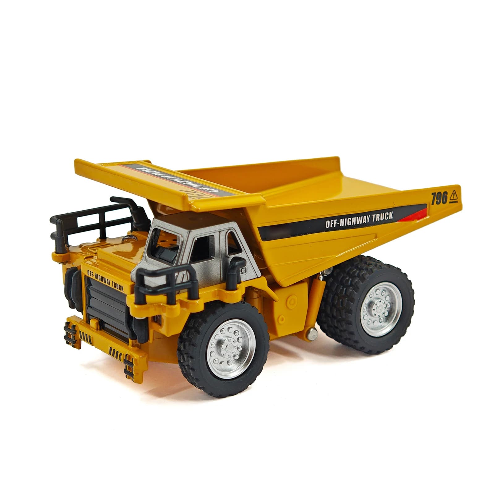 Camion Ribaltabile RC 1:64 con Telecomando 2.4G, Mini Camion da Costruzione con Luci e Suoni, Guida Automatica, Dimostrazione Automatica, Facile da Usare