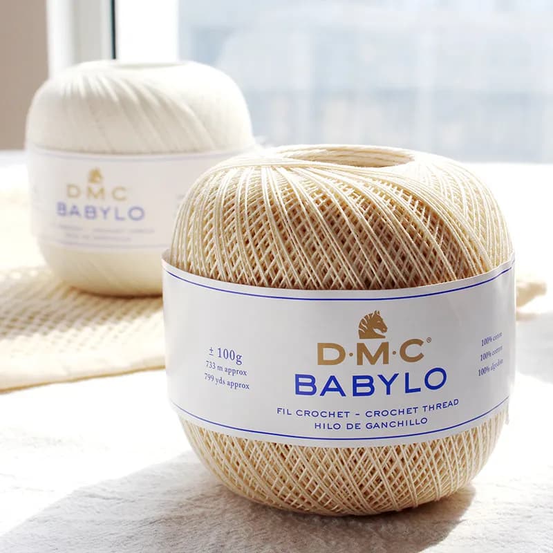 Negozio Ufficiale Francese DMC, Filato per Uncinetto 147AD Importato Autentico, Filo di Cotone Puro per Uncinetto 100g, Uncinetto Irlandese