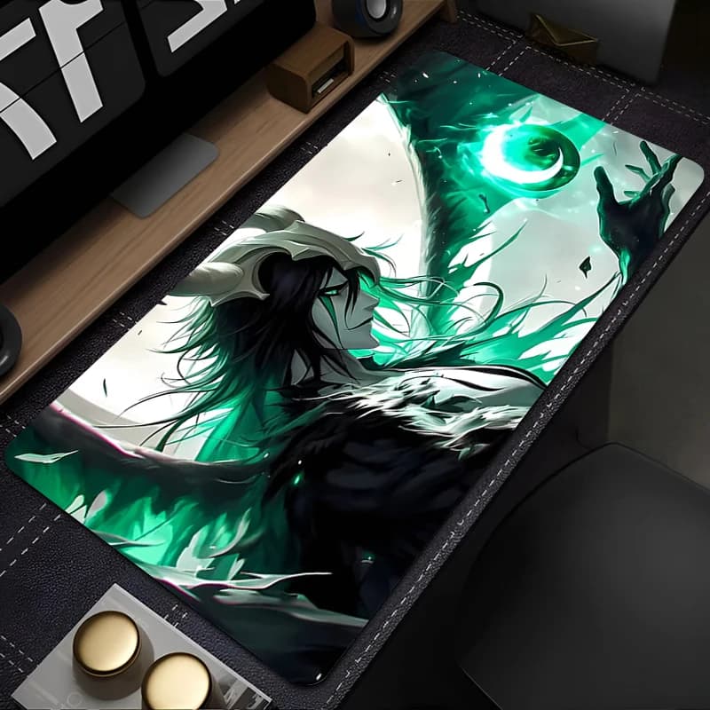 Bleach Ichigo Mugetsu Anime Mouse Pad accessori per giocatori tappetini da scrivania tappeto in gomma tappetino per Mouse tappetini da tavolo per ufficio tappetini per Mouse da gioco