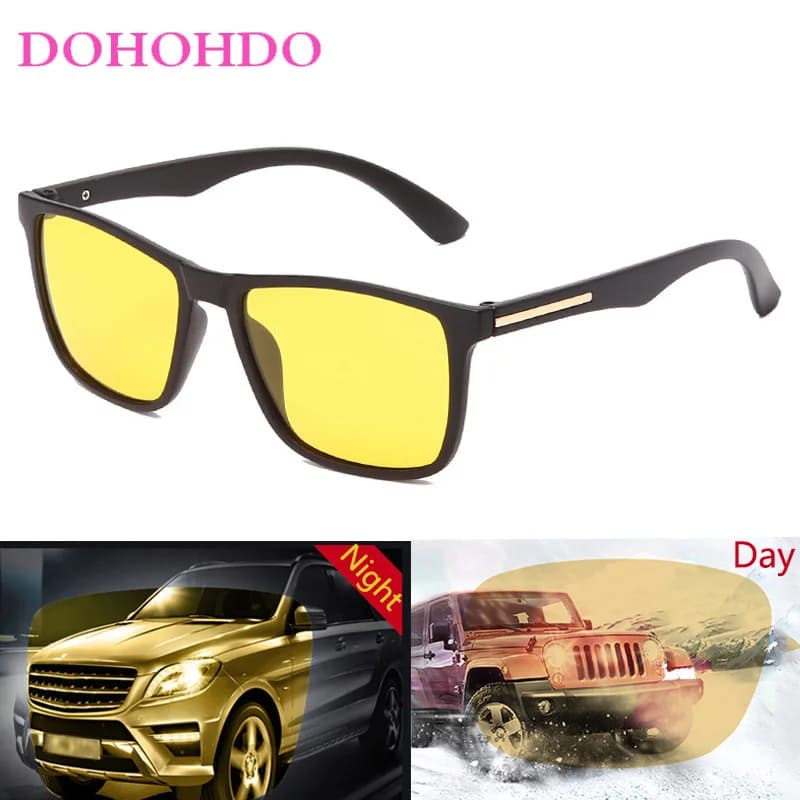 Occhiali da sole polarizzati vintage con visione notturna per uomo e donna, firmati, da guida, sportivi, antiabbagliamento, protezione UV400