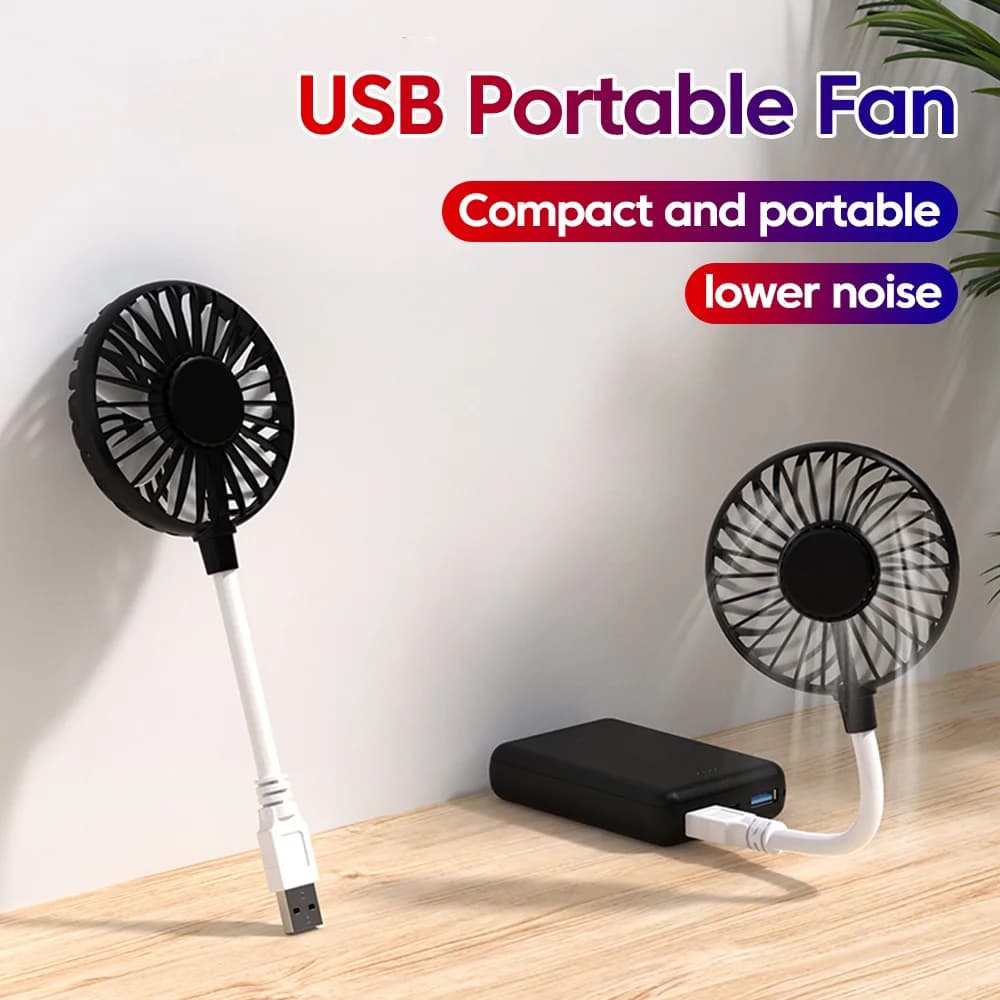 USB Portable Mini Fan Plug and Play Office Desk Summer Dormitory Ultra Quiet Fans For Power Bank Computer