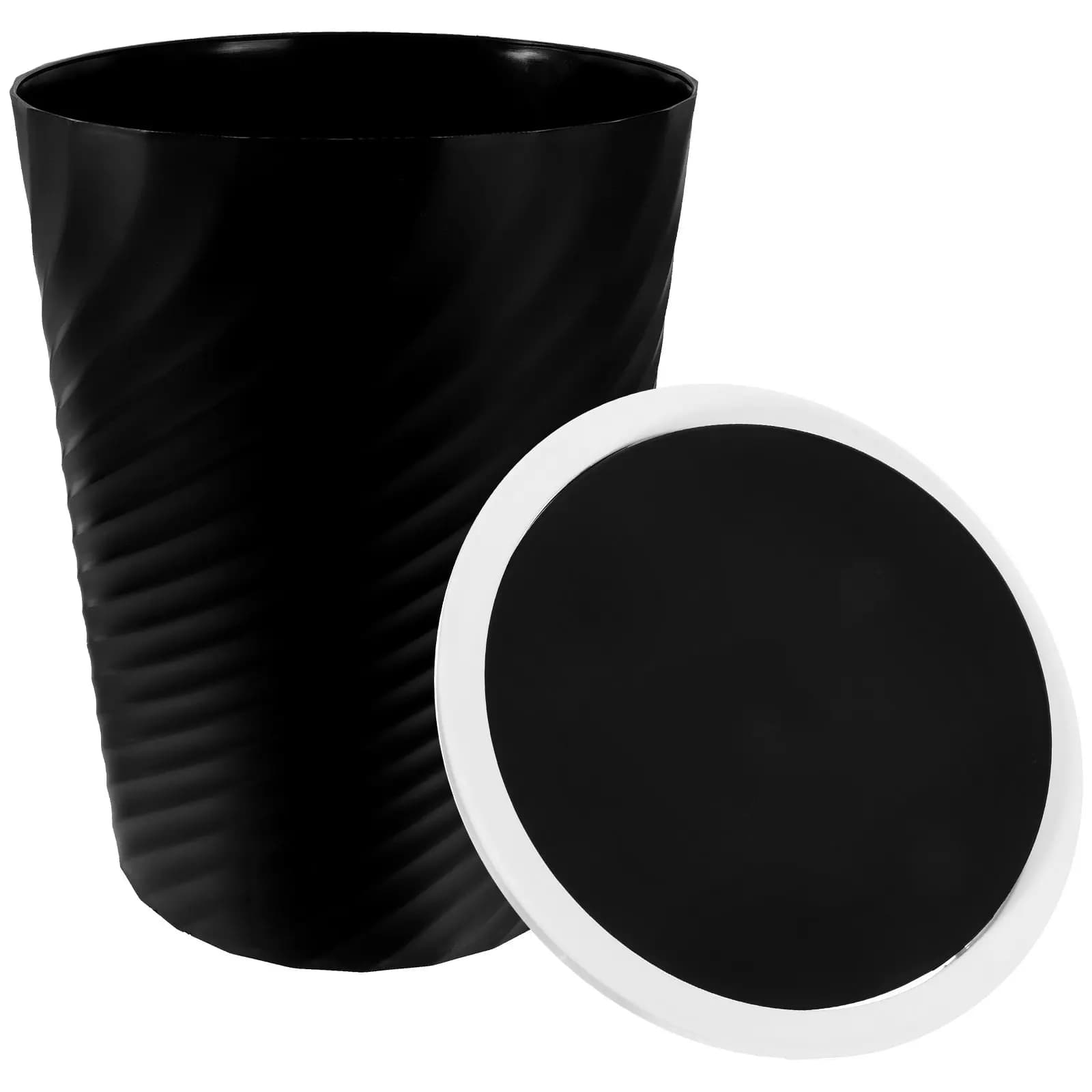 Cestino Moderno con Coperchio, Grande Contenitore per Rifiuti per Ufficio, Bagno, Camera da Letto, Hotel, Bidone per Spazzatura Resistente e Facile da Pulire