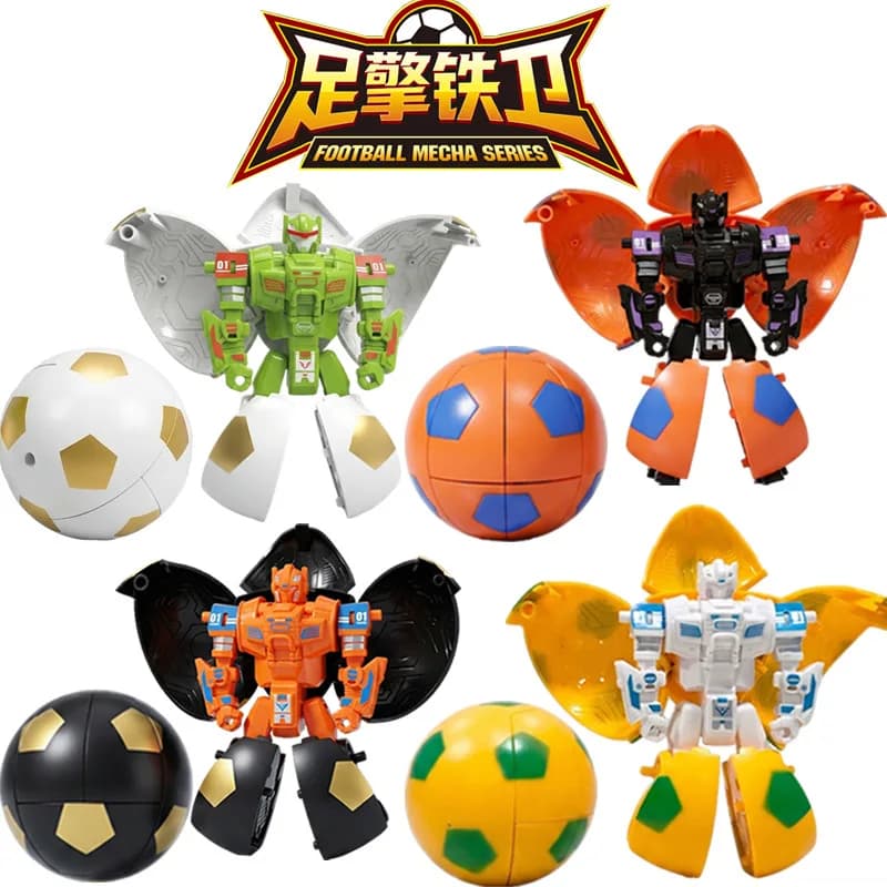 Giocattolo Robot Trasformabile Simulazione Calcio/Basket/Pallavolo, Giocattolo Educativo per Bambini, Action Figure Trasformabile, Regalo