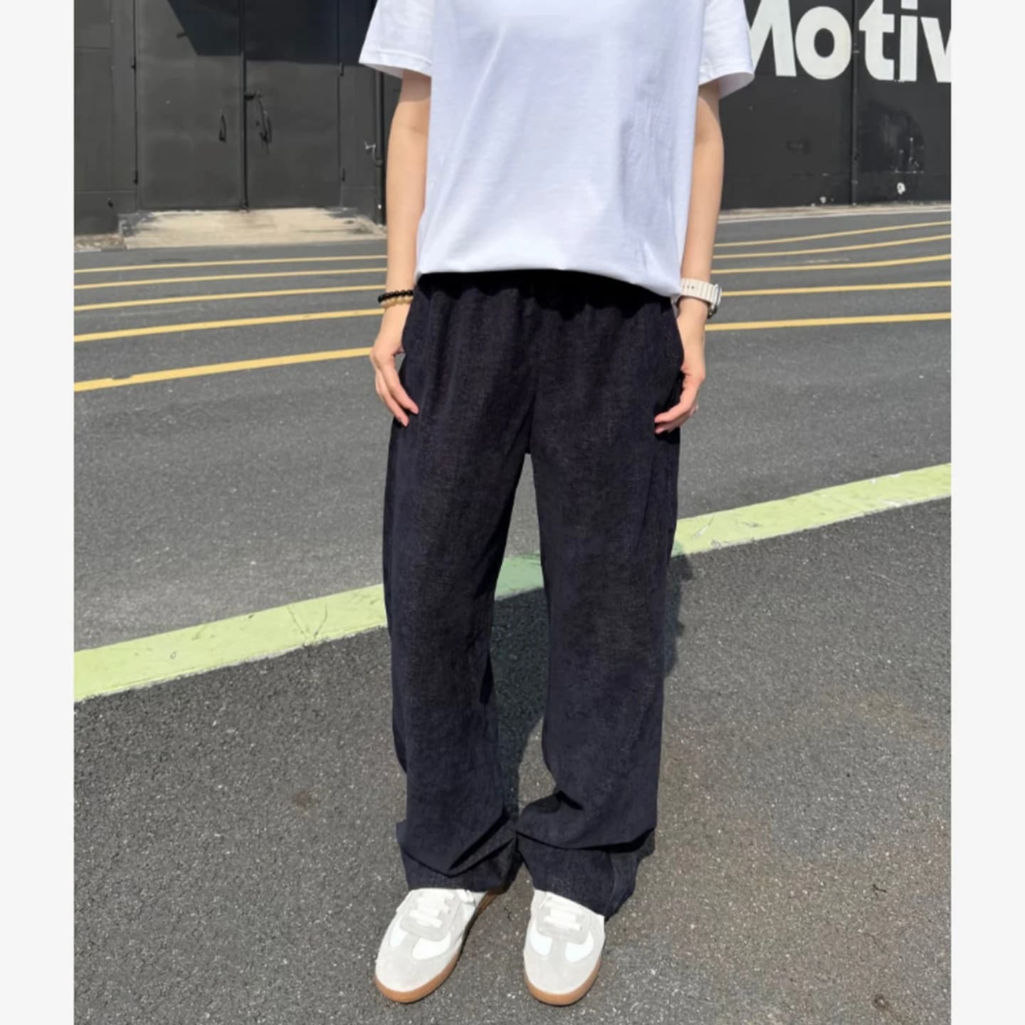 Heavyweight Washed Lyocell Men's Casual Jeans Loose Straight Leg Wide Leg Sweatpants American Style Spring Fashion Brand