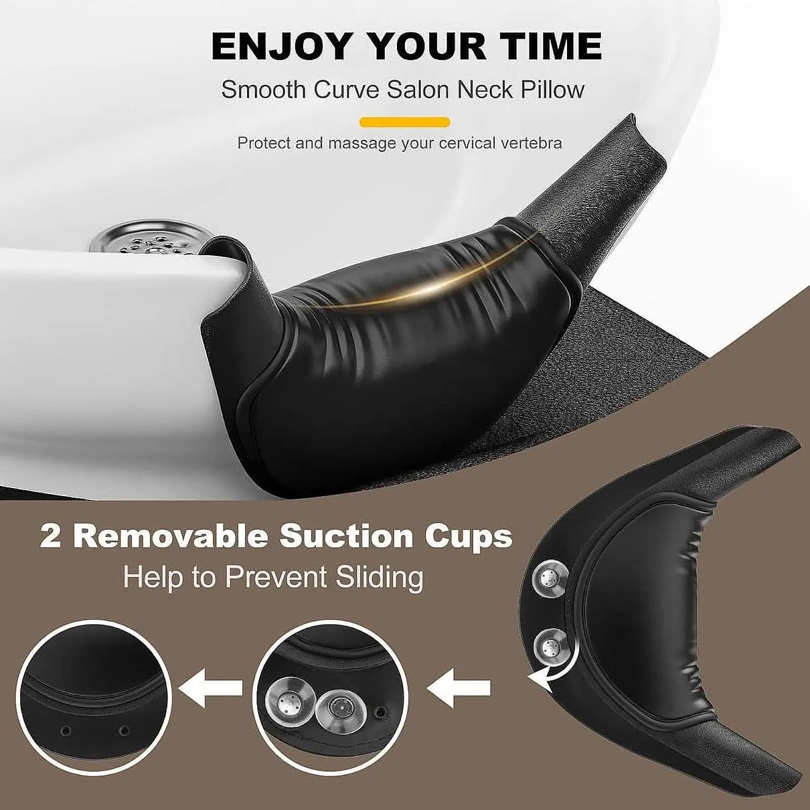 Salon Neck Support Cushion Soft Non Slip Salon Washing Sink Basin Tool Hair Salon Neck Rest Rack Pad Salon Neck Pillow Supplies