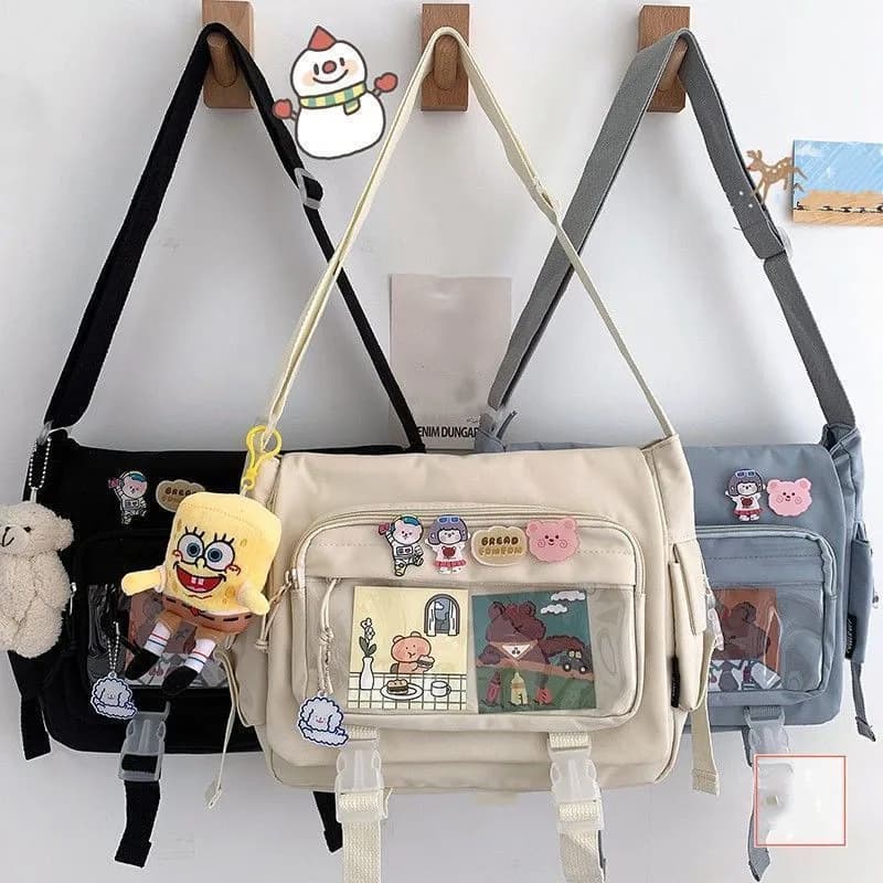 Borse a tracolla in nylon impermeabili per borse a tracolla da donna Borsa a tracolla da donna alla moda per giovani Borse da scuola per ragazze per adolescenti