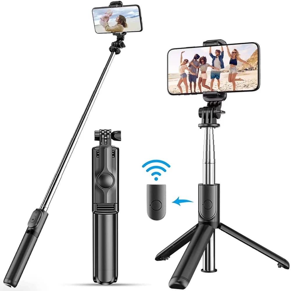 Nuovo treppiede multifunzionale portatile retrattile con supporto per telefono cellulare Bluetooth senza fili con otturatore remoto Wireless