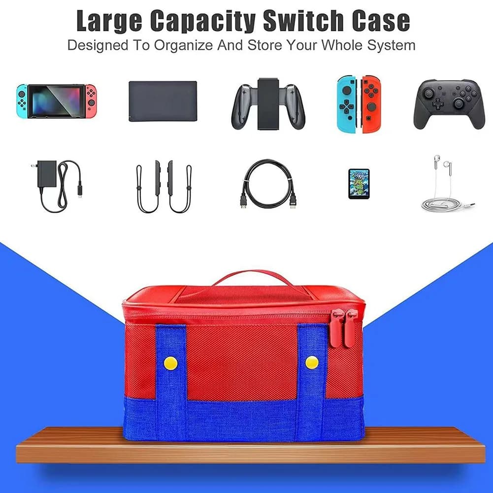 Borsa da viaggio antiurto portatile, custodia protettiva antigraffio per accessori di gioco NS Switch/Switch OLED