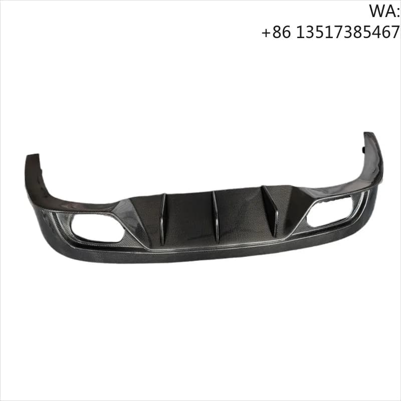 Used for Jaguar F-Pace with Genuine Carbon Fiber Rear Bumper Diffuser Body Kit