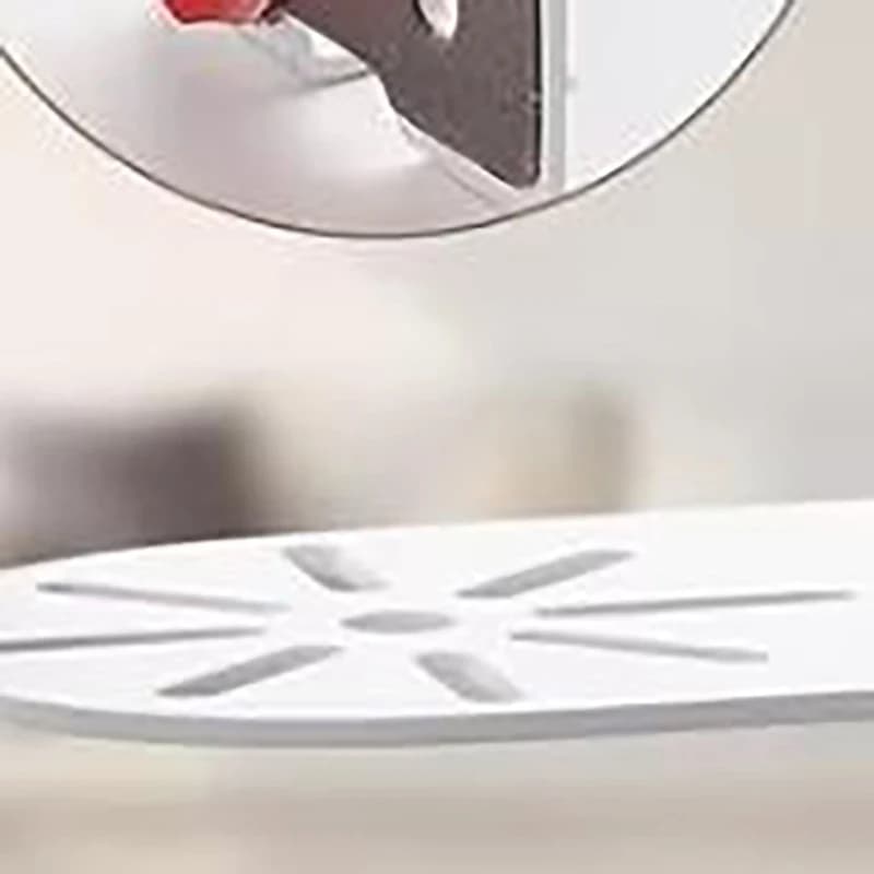 Staffa per montaggio a parete in ferro bianco senza trapano per telecamera di sicurezza esterna per porta del bagno, moderno organizer in metallo