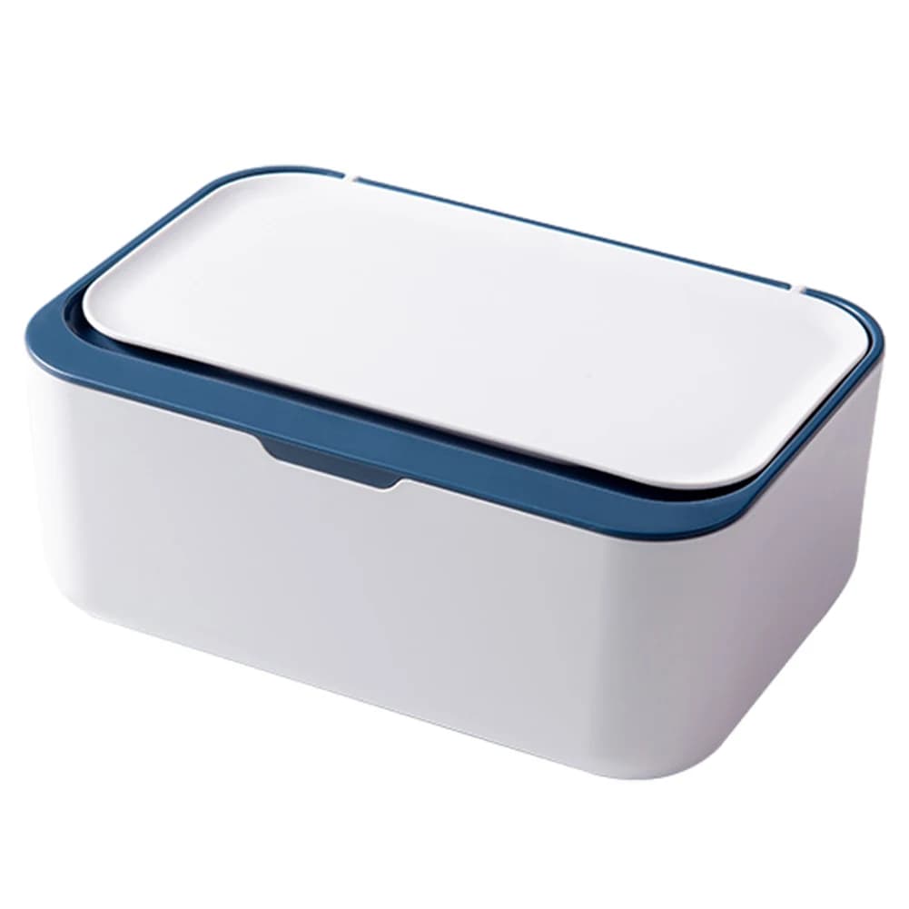 Scatola porta salviette per neonati con coperchio, organizer rettangolare versatile per maschere e salviette, ideale per casa e bagno