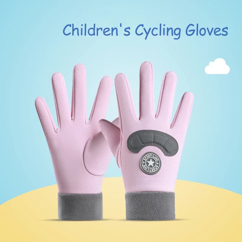 Kids Gloves Winter Sports Gloves Cycling Gloves Children's and Girls' Water Repellent Thermal Gloves Children's Windproof Thermal Gloves For Snowmen