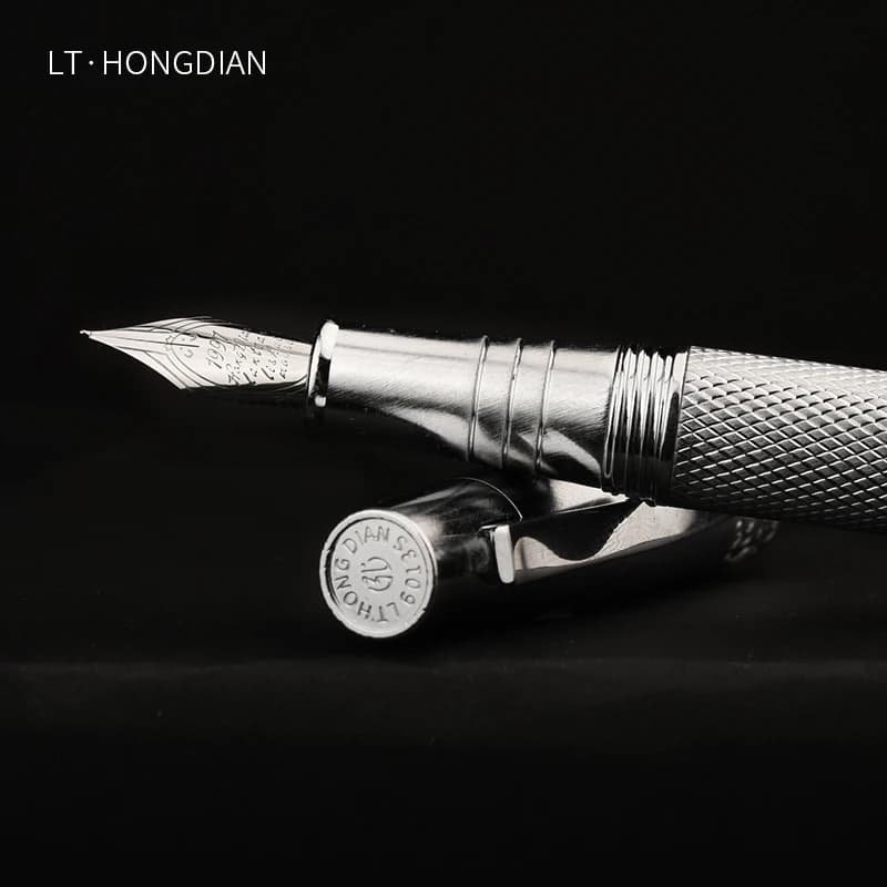 LT Hongdian Gentian Limited 6013S Penna stilografica Cartuccia d'inchiostro incisa gratuita Set regalo Calligrafia Unisex All-in-One Retro