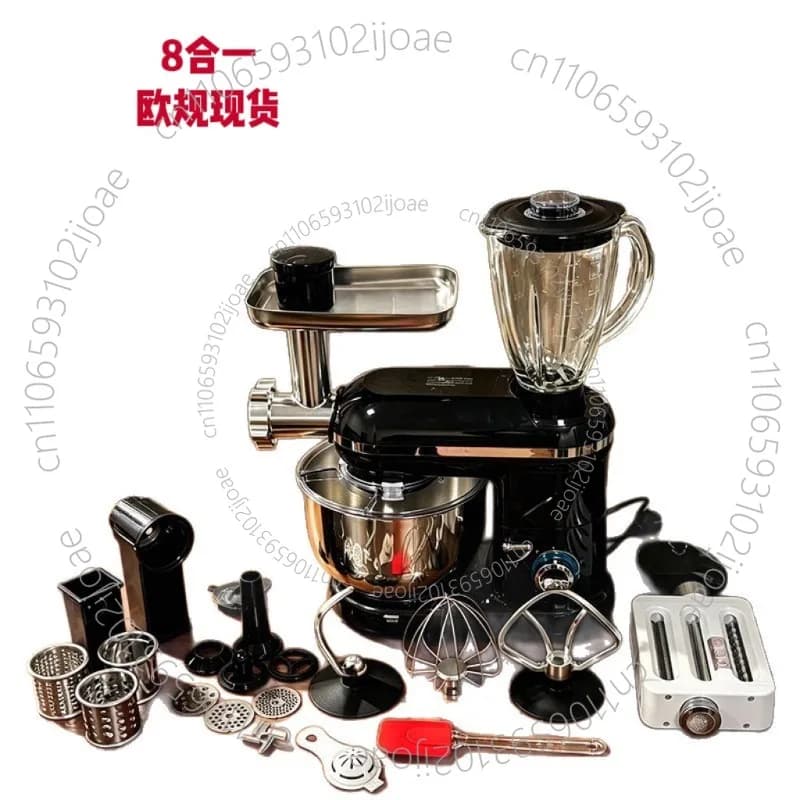 Multifunctional 3-in-1 Pasta Roller for Home Use: Stand Mixer Chef's Machine Meat Grinder Vegetable Chopper 8-in-1