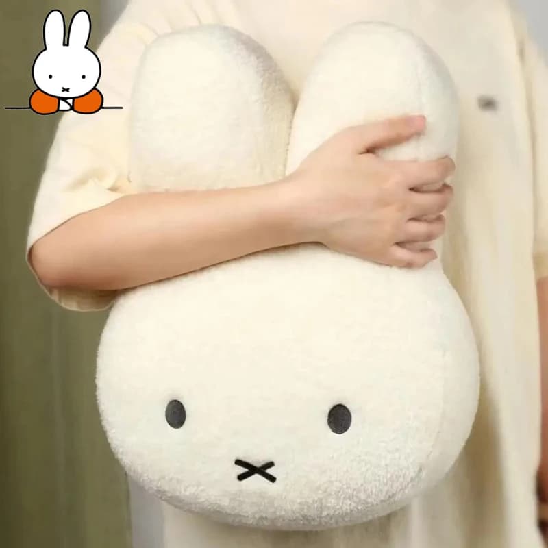 Miffy Pillow High Color Value Animation Cartoon Doll Doll Shape Creative Car Bedside Sofa Nap Cute Comfortable Soft Waist Pad