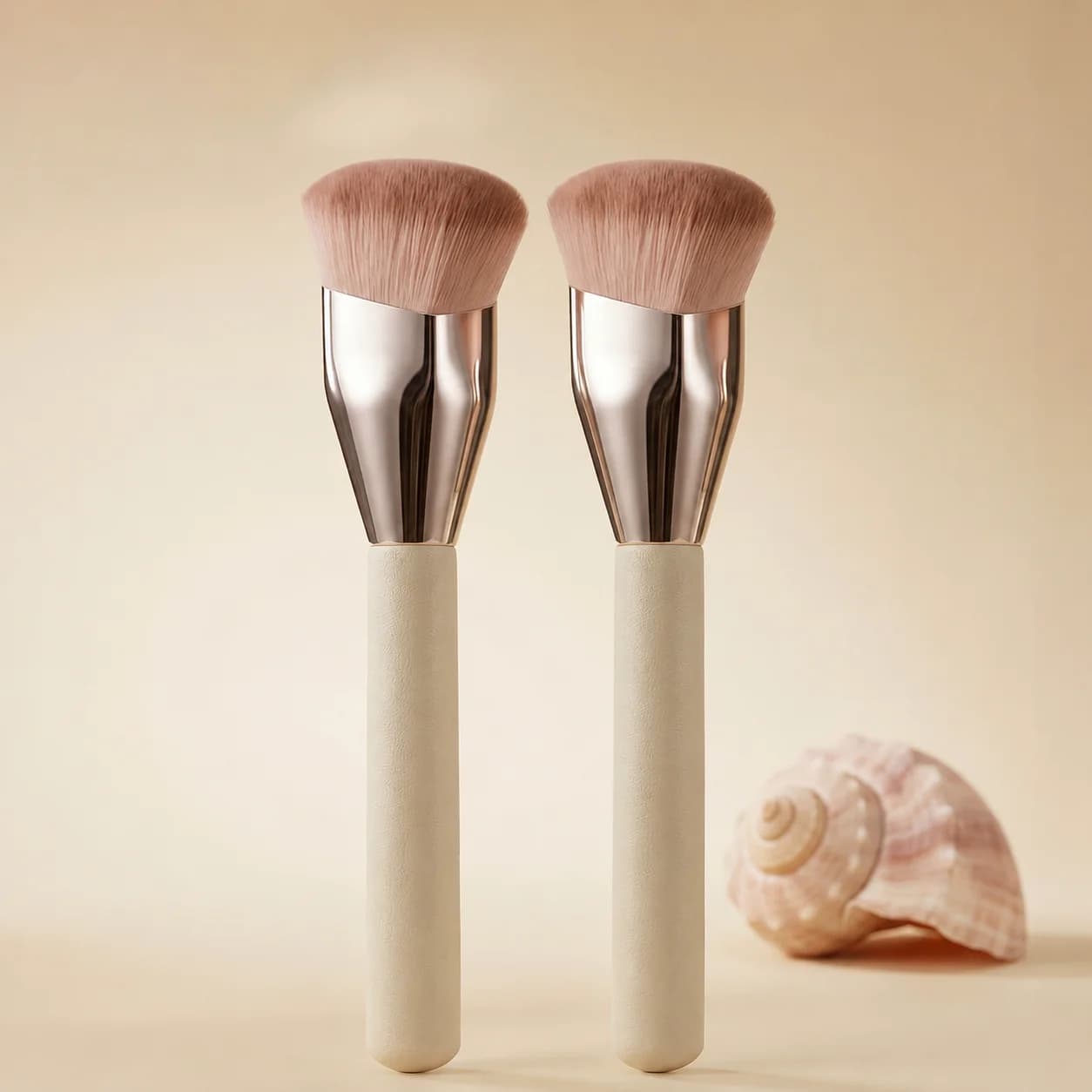 Set di pennelli per trucco professionale da 1/2 pezzi, pennelli multifunzionali per il viso per fondotinta, fard liquido, illuminante