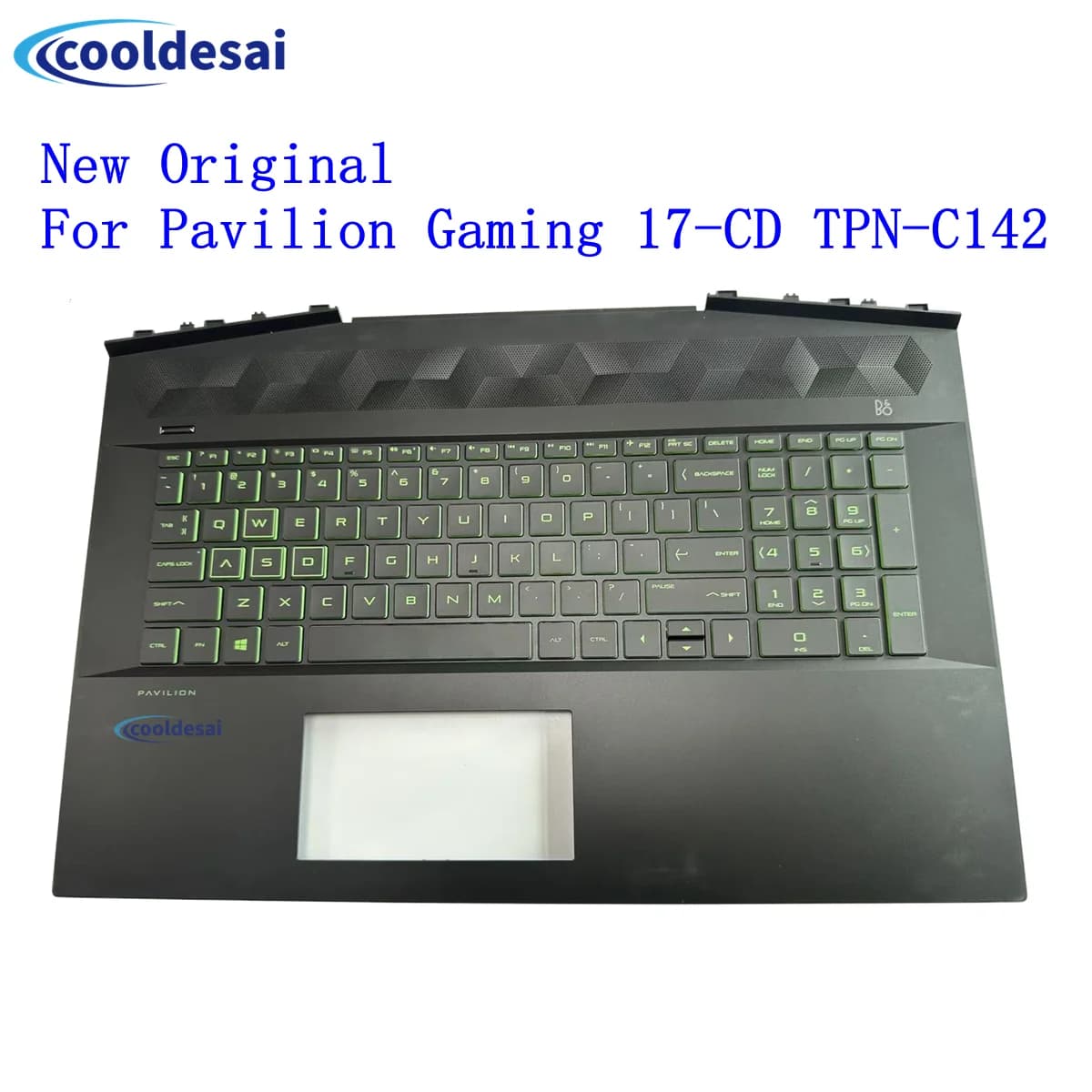 Nuovo Originale per HP Pavilion Gaming 17-CD TPN-C142 Laptop, Palmrest con Tastiera Retroilluminata US, Cover Superiore, Case Superiore L58645-001