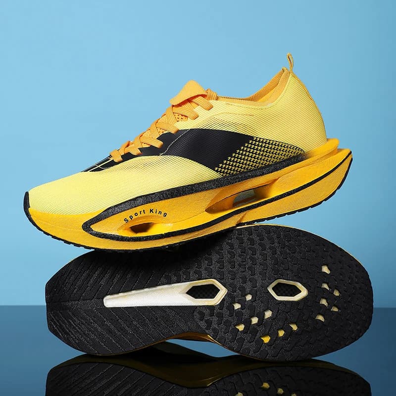 New Platform Soft Running Shoes for Man Cushioning Non-Slip Flat Wear Resistant Sneakers Mesh Breathable Men's Sports Shoes