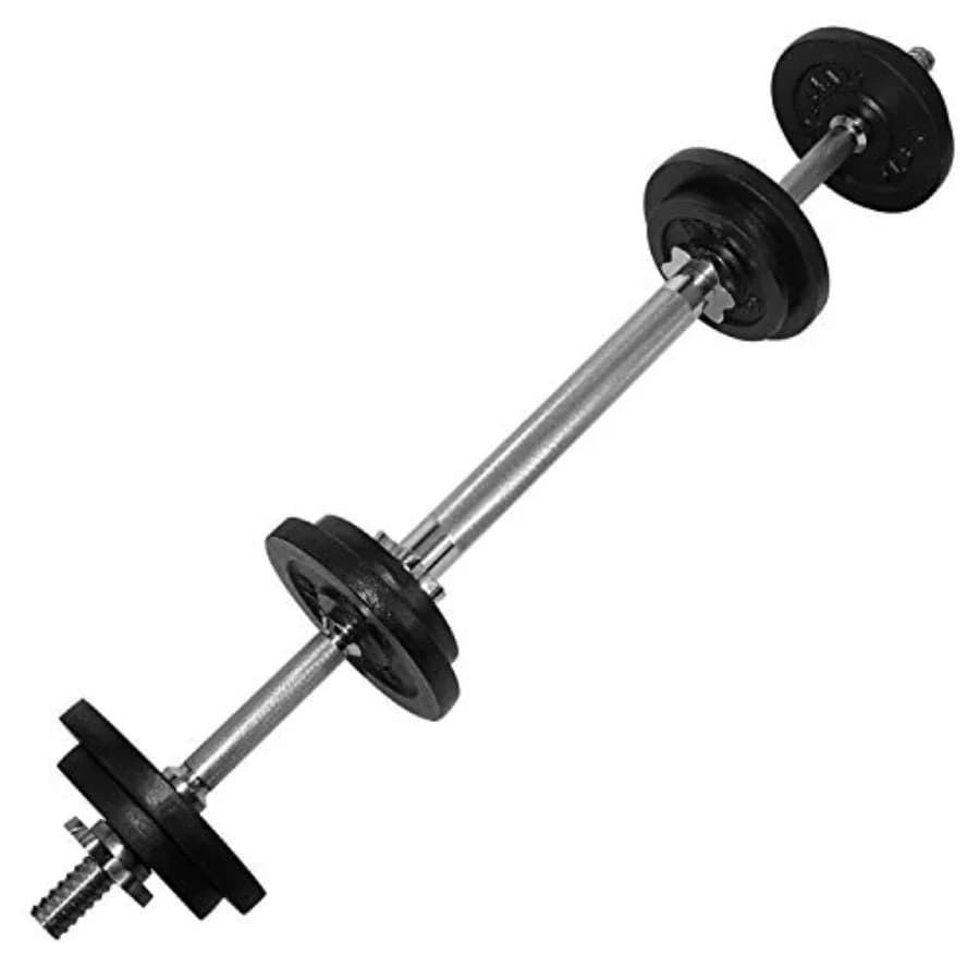 Adjustable dumbbell set with weight plate connector for home fitness training from 40 pounds to 200 pounds, durable black steel design