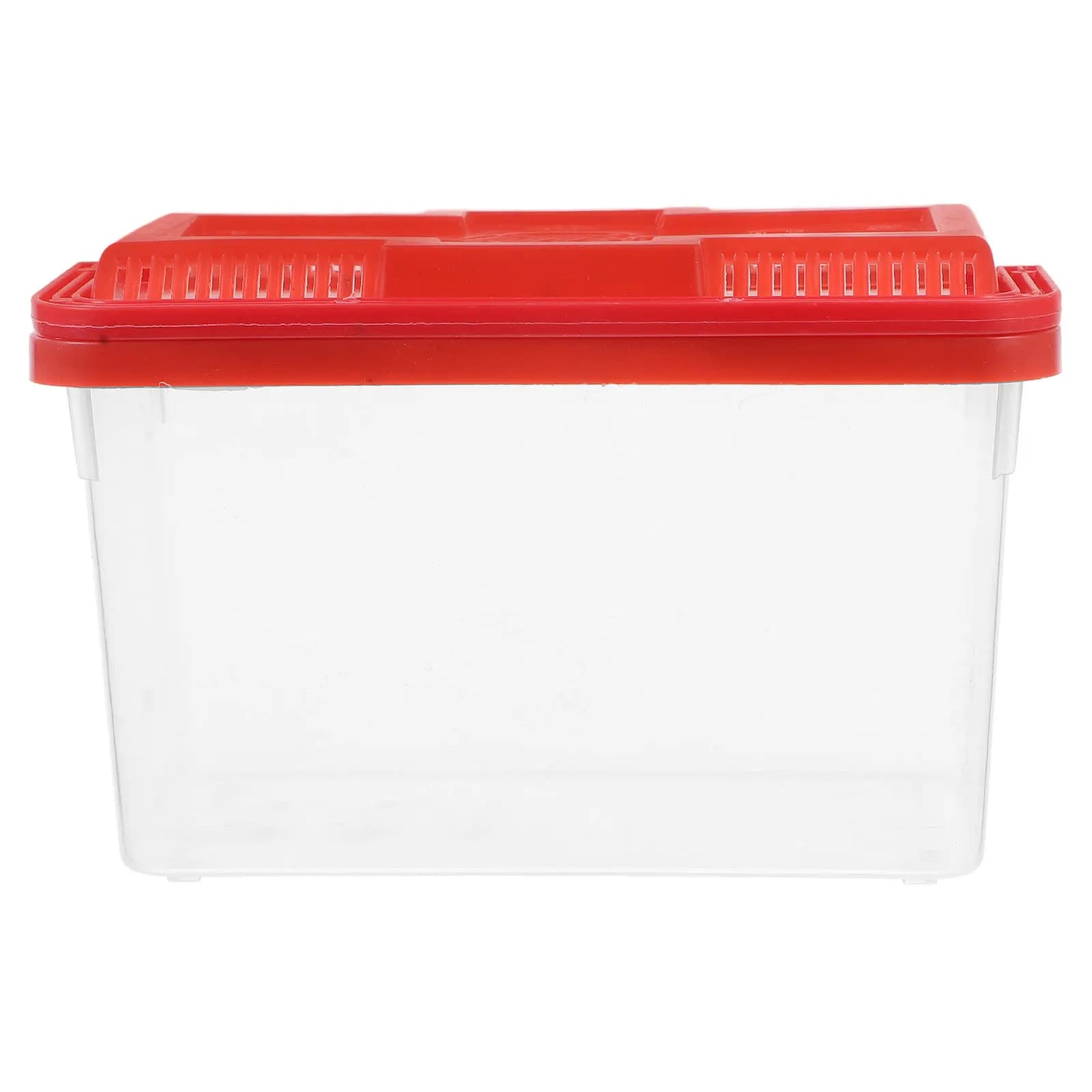 Acquario Portatile Trasparente in Plastica, Piccolo Acquario con Maniglia per Viaggi, Contenitore per Pesci, Rettili, Tartarughe e Animali Domestici
