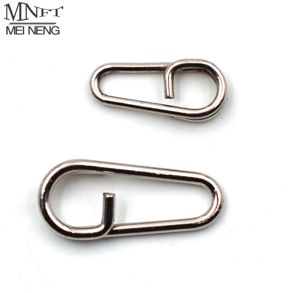 MNFT 50Pcs steel fishing baits split rings revolving fishing head folded oval Split Tackle 16mm 21mm fishing bait rings