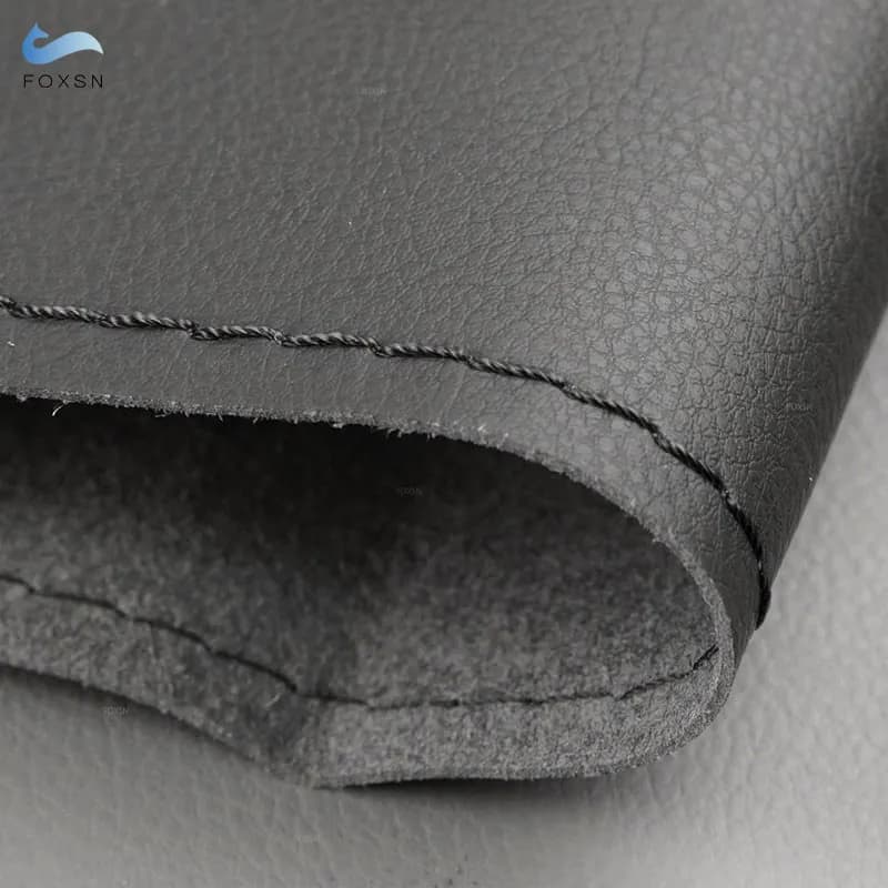 Copertura in Pelle Nera per Volante Auto con Intrecci per Hyundai Elantra 4 2016-2018, Solaris 2017, Accent 2018