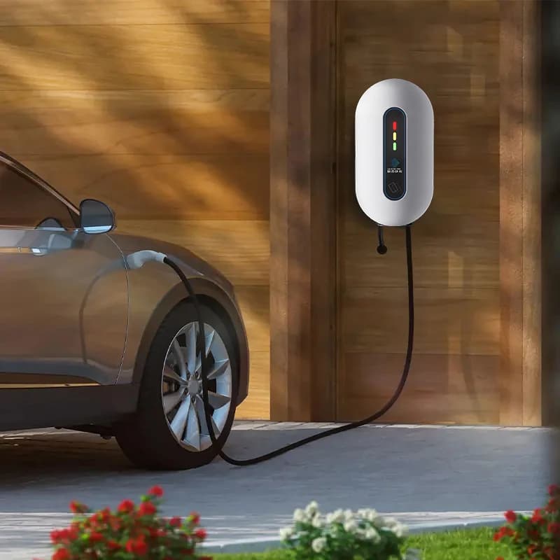 Electric Car Charging Station, New Energy Vehicle Accessories, 7kW Domestic Charging Column, EV AC Charger Type 2 GBT Wall