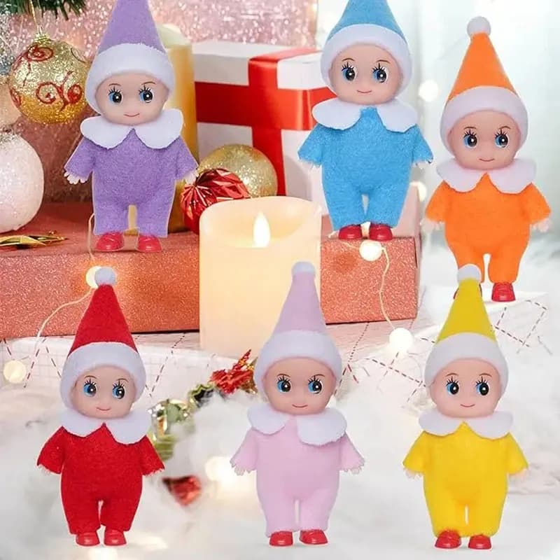 *Colorful Christmas Baby Elf Doll - Christmas Baby Boy & Girl Little Elf Dolls Xmas Decorations Kids Toys Pregnant Mother’s Gift