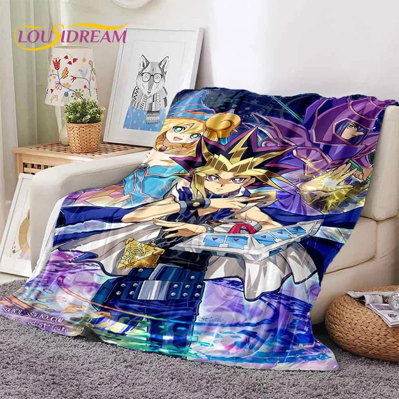 Yu-Gi-Oh Anime MONSTER CARD Cartoon Soft Blankets,Throw Blanket Comfortable Blanket for Picnic Beds Sofa Home Bedroom Kids Gifts