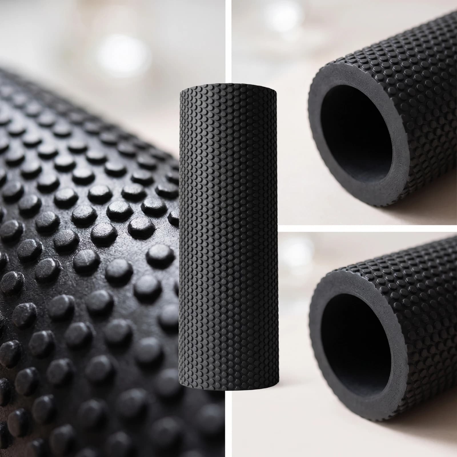 Solid Foam Roller Firm Deep Tissue Roller High-Density Heavy-Duty for Athletes, Muscle Recovery, Home Workouts